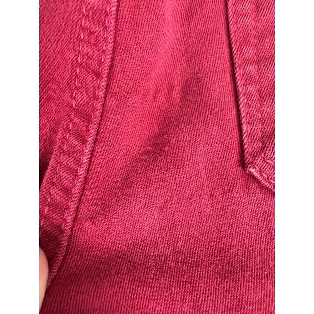 Paige Verdugo Ultra Skinny Womens 25 Red Jeans Comfort Office Cotton/Elastane - Picture 13 of 16